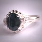 Vintage Sapphire Wedding Ring Estate Art Deco Retro