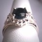 Vintage Sapphire Wedding Ring Estate Art Deco Retro