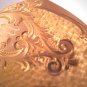 Rare Antique Large Shield Locket Vintage Wedding Pendant Yellow Gold c.1900