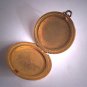 Antique Victorian Gold Locket Shield and Leaf Pendant for Necklace c.1890