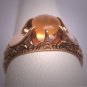 Antique Moonstone Opal Ring Georgian Victorian Rose Gold Wedding - Chased