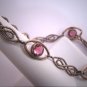 Vintage Pink Sapphire Bracelet Antique Art Deco 1920