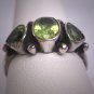 Antique Vintage Peridot Ring Victorian Art Deco Estate Wedding