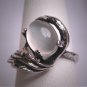 Antique Moonstone Ring Vintage Art Deco Victorian 1930s