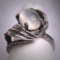 Antique Moonstone Ring Vintage Art Deco Victorian 1930s