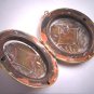 Antique Vintage Egyptian Revival Locket Pendant Necklace Czech Glass 1920