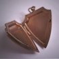 Antique Victorian Gold Locket Pendant for Necklace Violets Rocky Point