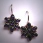 Vintage Amethyst Earrings Victorian Georgian Style