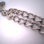 RARE Antique Art Nouveau Silver Chased Charm Bracelet Woman's Face 1890s