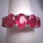 Vintage Ruby Wedding Ring Estate Band Art Deco