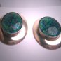 Vintage Australian Opal Earrings Sterling Silver Estate Jewels