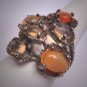 Vintage Moonstone Opal Ring Antique Retro Modernist 50s Silver