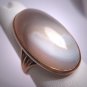 Antique Large Moonstone Agate Ring Victorian Gold Wedding 1880