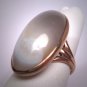 Antique Large Moonstone Agate Ring Victorian Gold Wedding 1880