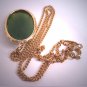 Antique Green Jade Necklace Art Deco Vintage 1930