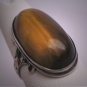 Antique Victorian Tigers Eye Ring Art Deco 1900