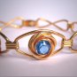 Antique Sapphire Bracelet Vintage Art Deco 1930s Gold