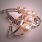 Antique Pearl Brooch Akoya Pin Designer Style