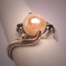 Estate Vintage Pearl Ring Retro Art Deco Jewelry - Wedding Engagement