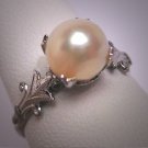 Antique Pearl Wedding Ring Vintage Victorian Art Deco 1920