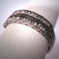 Antique Wedding Ring Band Set Vintage Art Deco 1930 Engagement Stacking Bands