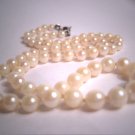 Antique Pearl Necklace Graduated Strand Vintage Art Deco Akoya Ocean