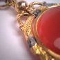 Antique Carnelian Intaglio Cameo Pendant Gold c.1890 Neo Classic Victorian Snakes Dragon