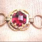 Vintage Ruby Bracelet Antique Art Deco Gold 1920 Ornate Gold