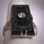 Antique Etched Czech Crystal Ring Silver Filigree Art Deco 1920