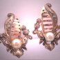 Antique Edwardian 18K Pearl Earrings Vintage Early Art Deco c.1910