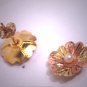 Antique Victorian Earrings Seed Pearl Rose Gold Vintage Flowers 1900