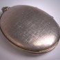 Antique Vintage Victorian Revival Green Guilloche Enamel Locket Pendant for Necklace