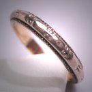 Antique Wedding Band Ring Vintage Art Deco Victorian Silver Gold 1920 8