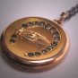 Rare Antique Art Nouveau Gold Locket Victorian Horse Horseshoe Ornate c.1890