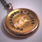 Rare Antique Art Nouveau Gold Locket Victorian Horse Horseshoe Ornate c.1890
