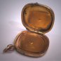 Antique Victorian Emerald Chased Locket Vintage Gold 1800's Pendant Fob