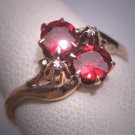Rare Antique Garnet Rose Cut Diamond Ring Victorian 19th Century Wedding