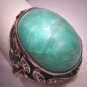 Antique Art Nouveau Turquoise Ring Vintage Wedding Deco 1890 Arts Crafts