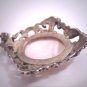 Vintage Large Mabe Pearl Pendant for Necklace Victorian Silver Filigree