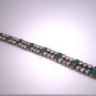 Antique Emerald French Paste Bracelet Czech Vintage Art Deco 1920