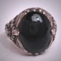 Antique Vintage Onyx Ring Victorian Art Nouveau Estate Wedding