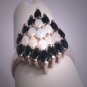 Vintage Australian Opal Sapphire Ring Estate Retro Deco