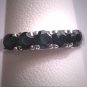 Antique Sapphire Wedding Ring Band Vintage Art Deco