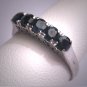 Antique Sapphire Wedding Ring Band Vintage Art Deco