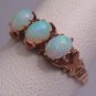 Antique Victorian Australian Opal Ring Band Vintage Wedding Rare 1800s Rose Gold