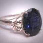 Vintage Iolite Wedding Ring Retro Art Deco Estate Ornate Setting Engagement
