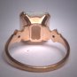 Antique Emerald Cut Sugarloaf Australian Opal Ring Victorian Art Deco Gold Wedding c.1920