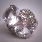 Antique Double White Sapphire Wedding Ring Vintage Art Deco Engagement 1930