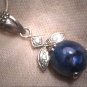 Vintage Art Deco Star Sapphire Pendant Necklace Lavaliere 1950s