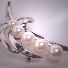 Antique Mikimoto Pearl Brooch Pin Vintage Art Deco 7mm SS Wedding c.1930-50's